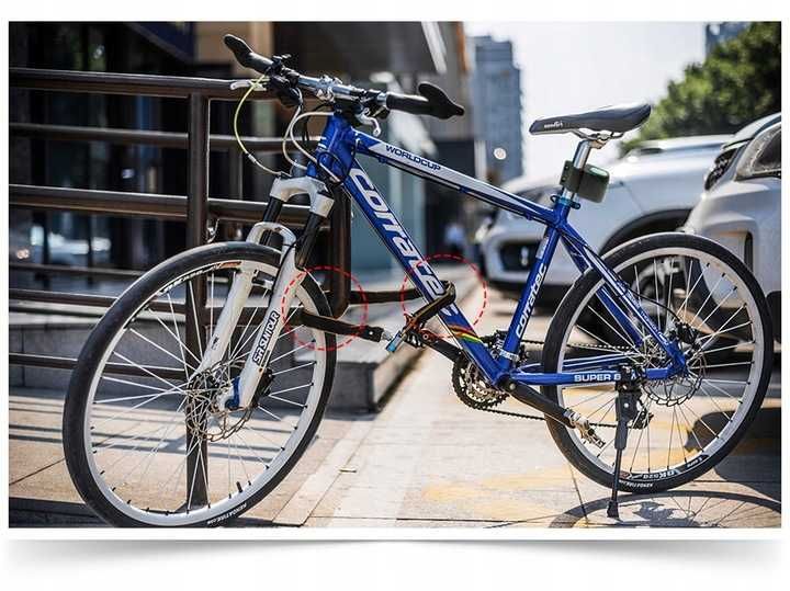 Zapięcie Rowerowe Blokada Do Roweru Zabezpieczenie Na Kluczyk Mocna