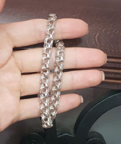 Мужской серебряный браслет