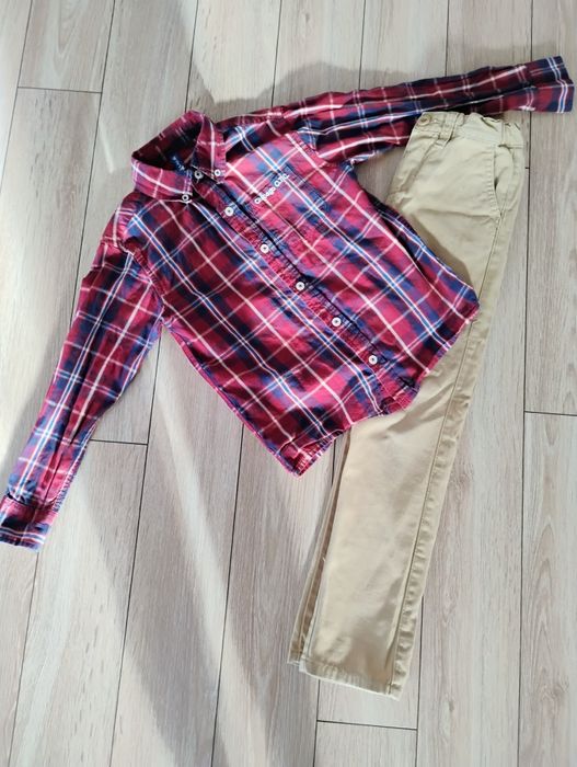 Komplet dla chłopca koszula spodnie szkoła święta sesja