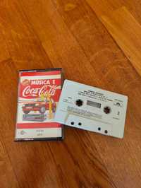 Cassete Música e Coca Cola vintage coleção