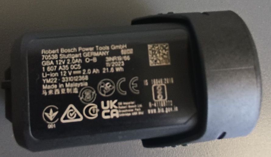 Акумулятор Bosch  GBA 12 V 2,A