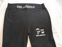 Leginsy damskie logowane Karl Lagerfeld r.  M czarne