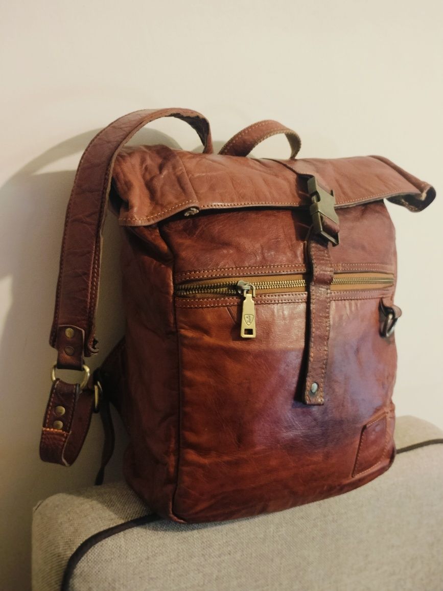 Skórzany plecak na laptopa retro Berliner Bags Utrecht