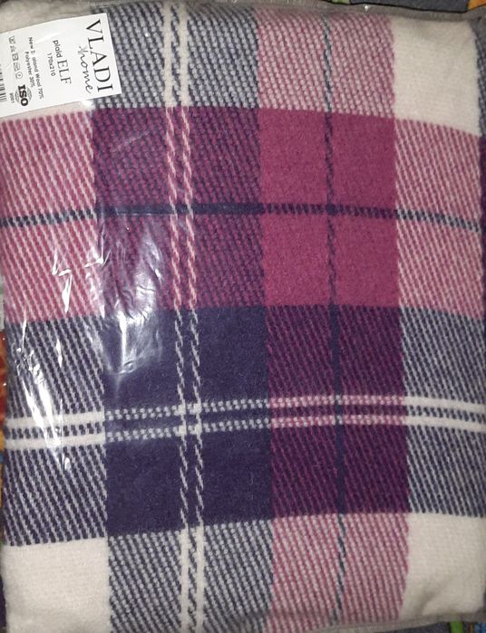 Плед шерстяний 170×210см, Vladi