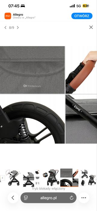 Nowy w kartonie wózek 3w1