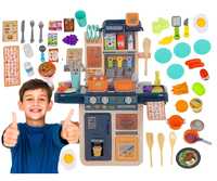 KUCHNIA dla DZIECI PLASTIKOWA kuchenka dla dzieci + AKCESORIA dźwięki