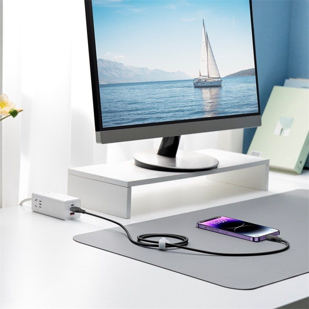 Кабель з чіпом Baseus 1.2M USB to Lightning 2.4A Швидка Зарядка iPhone