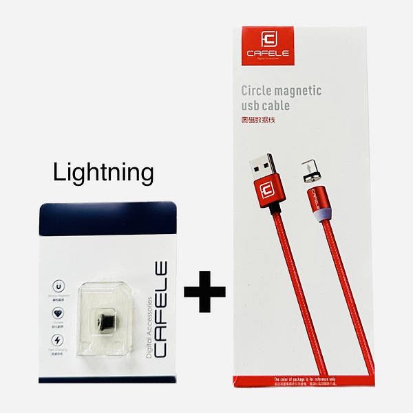 Магнітний USB-кабель для швидкого заряджання Cafele з адаптером iPhone