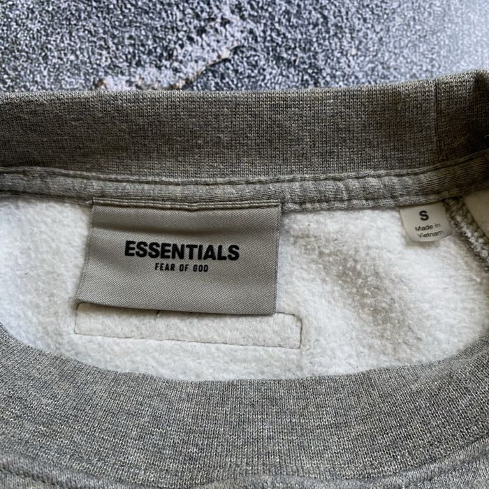 Світшот оверсайз від essentials fear of god, fog кофта сірого кольору