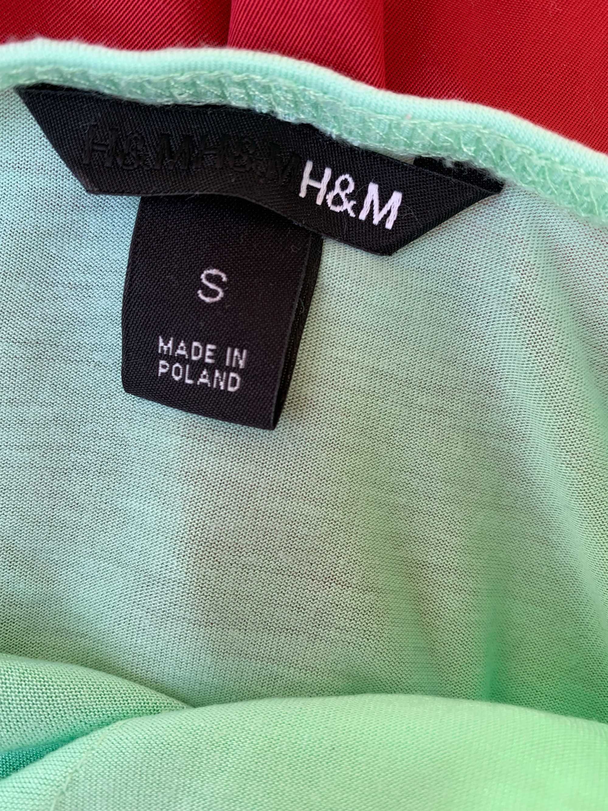 Miętowy top H&M, rozm s