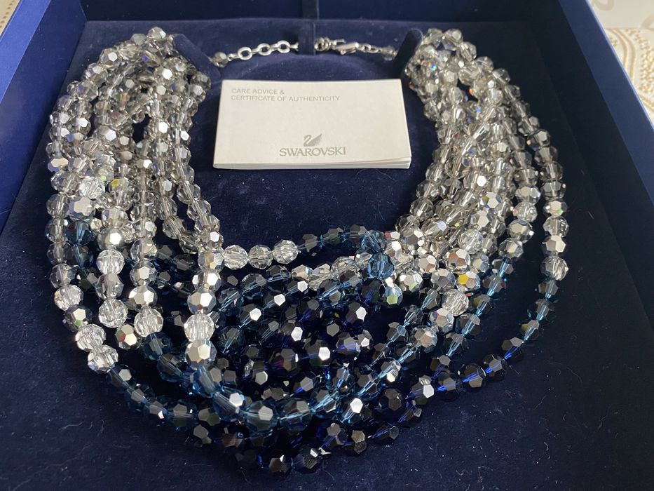 Swarovski nowy zestaw biżuterii kolia + kolczyki