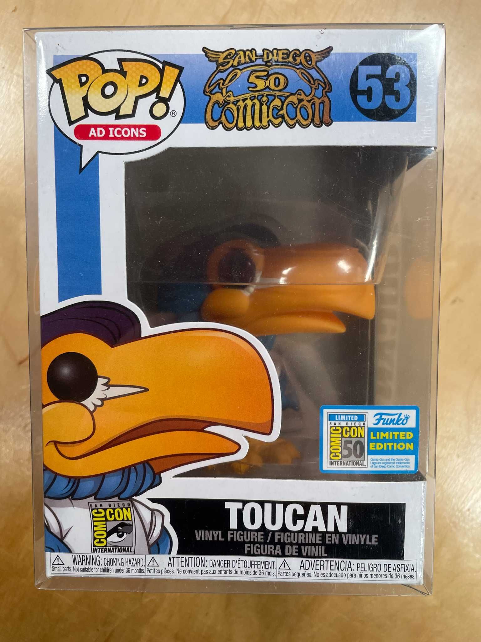 Funko pop Toucan 53 SDCC Limited Edition z protektorem