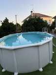 Piscina em aço ovelada