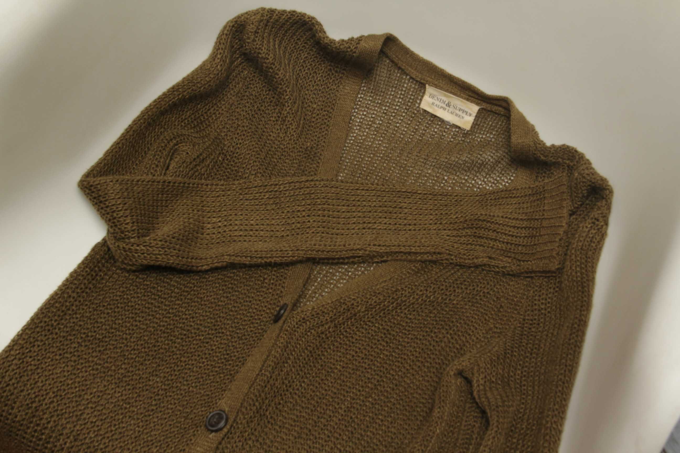 Polo Ralph Lauren рр L накидка из хлопка и льна