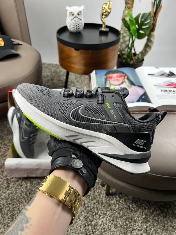 Чоловічі кросівки найк аір зум Nike Air Zoom Dark Grey Black [41-46]