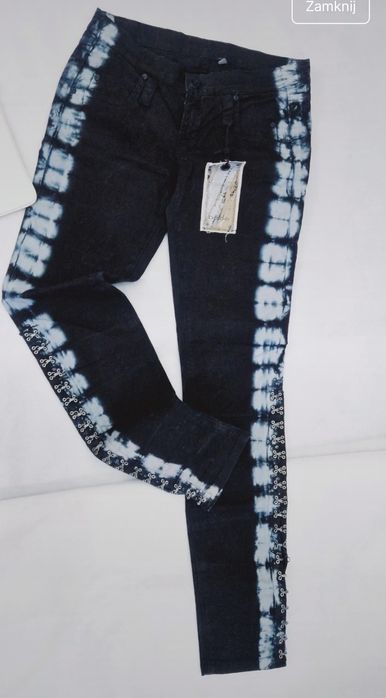 Nowe czarne spodnie Bebe skinny slim fit skinny leg haftki S/ M