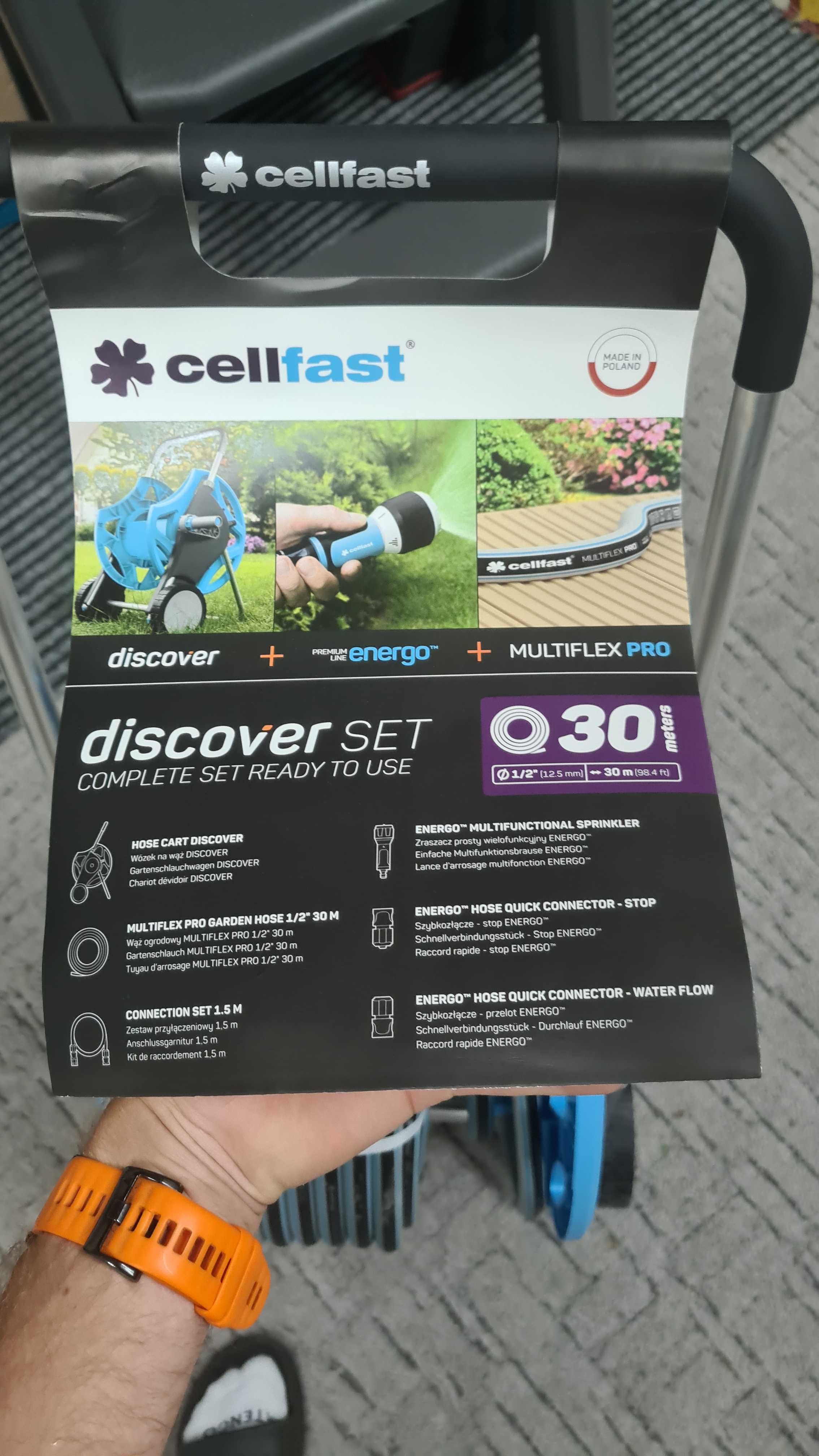 Cellfast discover set zestaw 1/2" 30m