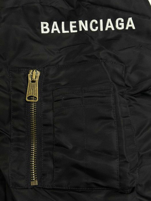 Бомбер Balenciaga чорна куртка черная курточка opium black S L M WFP