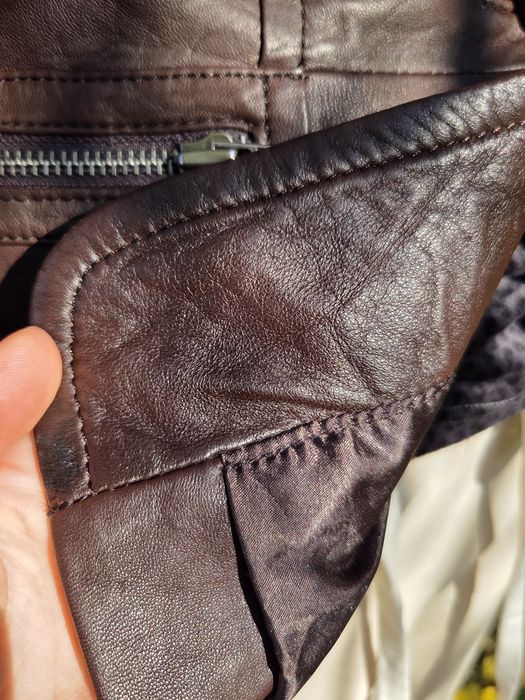 Шкіряний жакет Anna van toor 38р