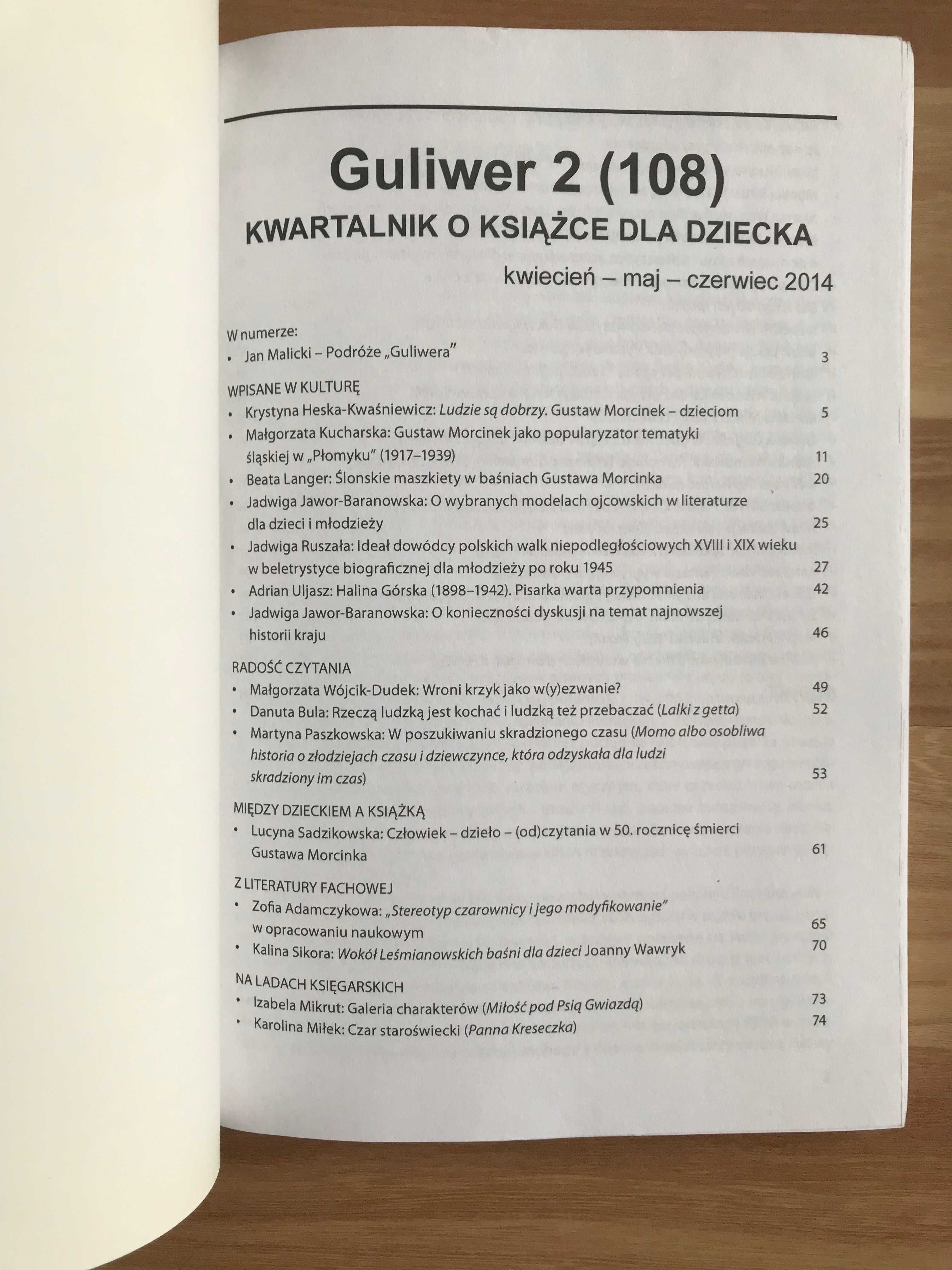 Guluwer x3 2014 czasopismo o książce dla dziecka Kornel Makuszyński
