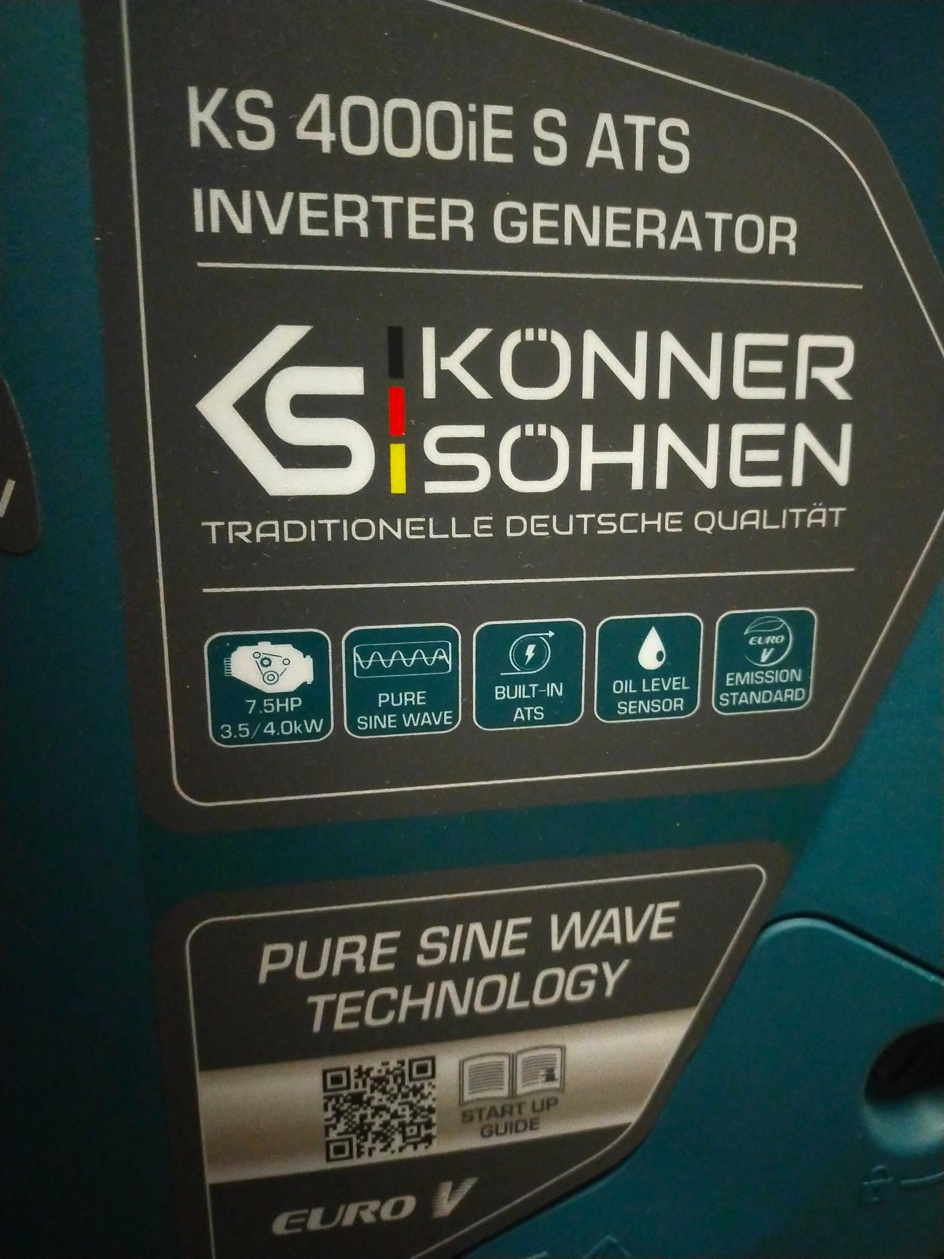 Інверторний генератор Konner&Sohnen KS 4000iE S ATS