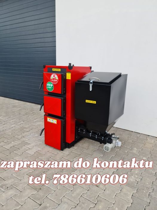 Kocioł z podajnikiem 20 kW 180 m2