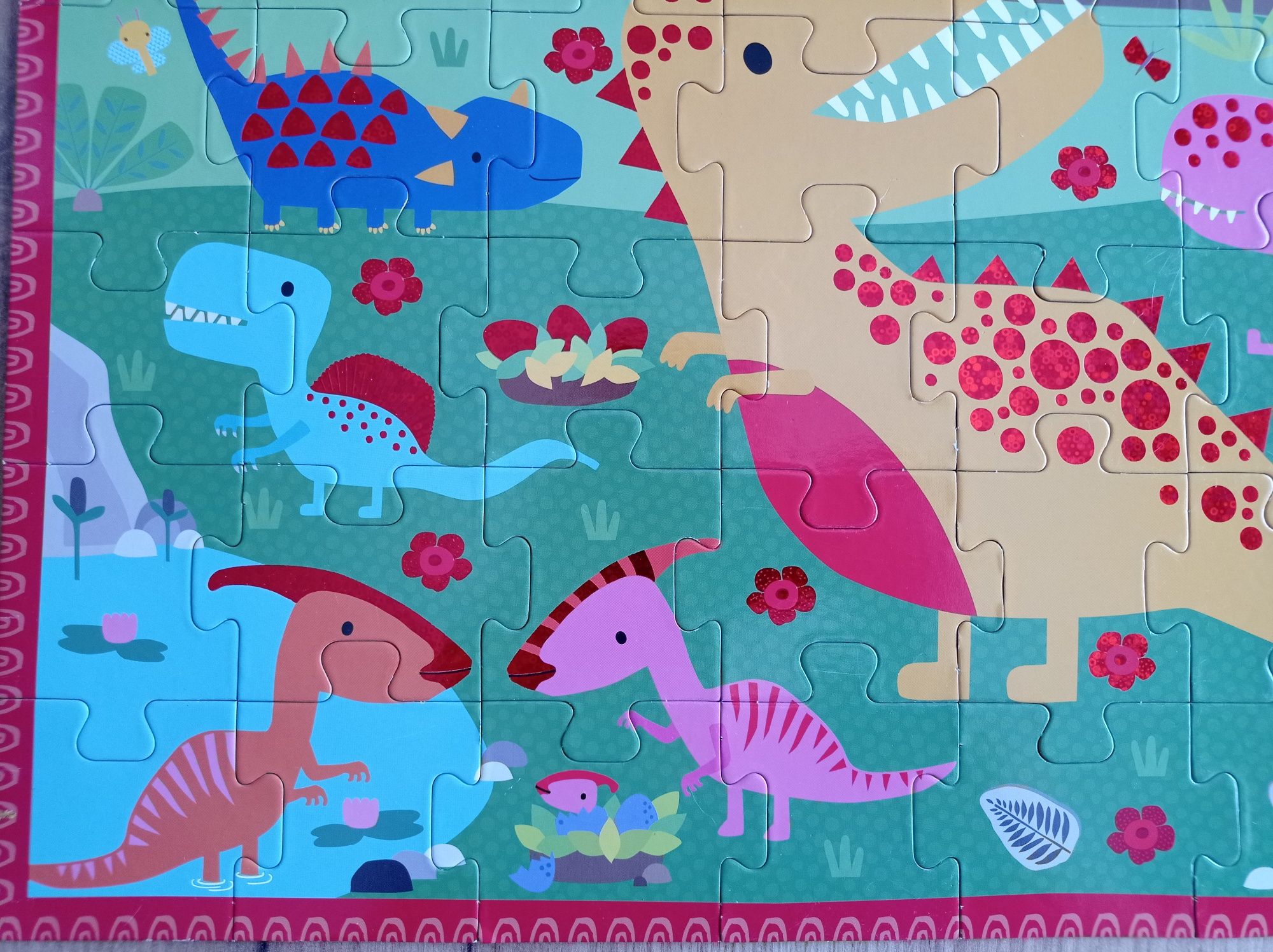 Puzzle Touch & Play, 48 elementów, Dinozaury