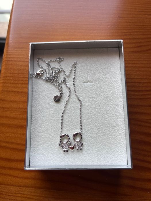 Colar Menino e Menina Unike Prata