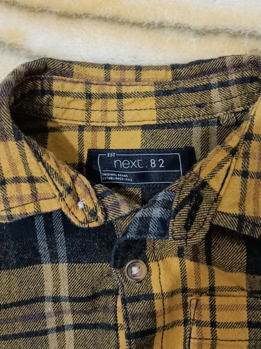 Koszula flanelowa NEXT 82 w stylu  Bob Budowniczy