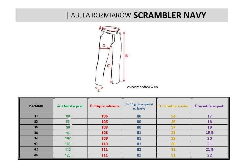 Spodnie motocyklowe navy  SCRAMBLER CARGO KEVLAR GIRO