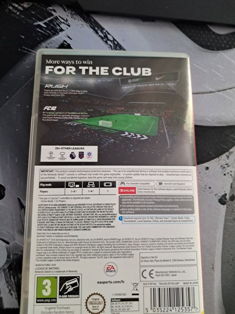 Продам картрідж FC 25 Nintendo switch новий