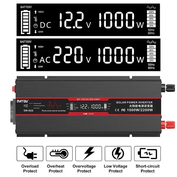 Инвертор DATOUBOSS DN-022 1500W/3000W чистая синуса ГАРАНТИЯ