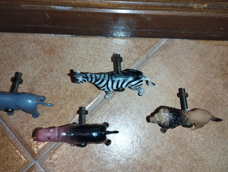 6 Puxadores de gaveta - Animais