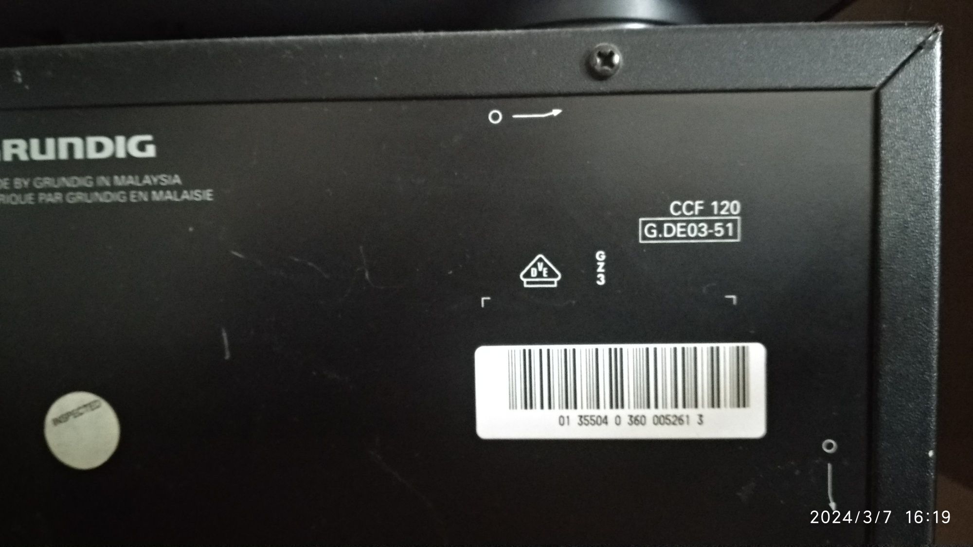 GRUNDIG 120  wieża stereo 3-segmentowa