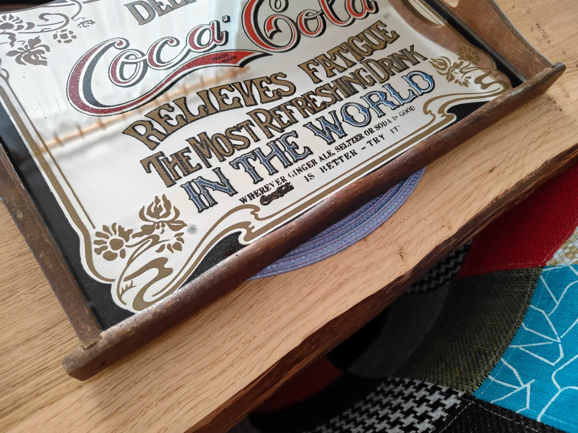 Taca kuchenna Coca Cola lustro dekoracyjne lustro barowe Coca Cola