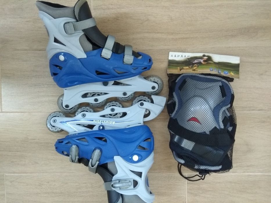 Ролики розсувні, розмір 39 - 42, плюс захист.