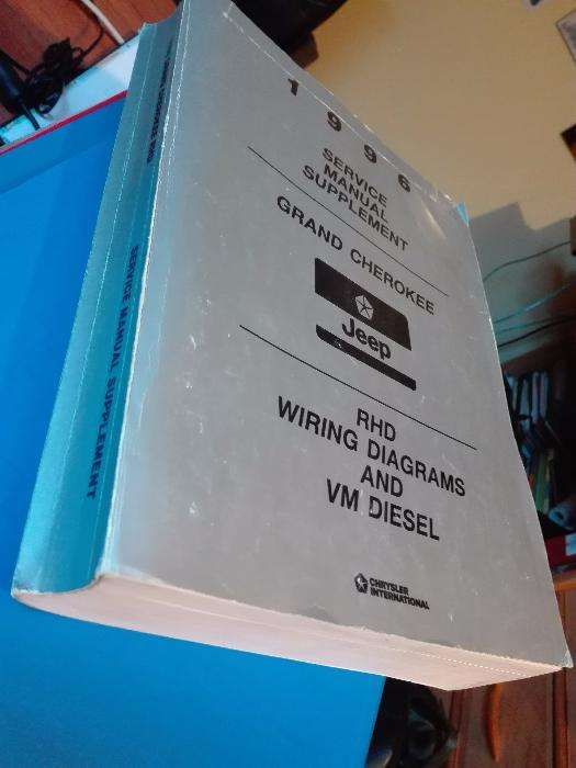Livro "Service Manuel Suplement Jeep Grand Cherokee 1996"
