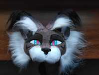 Maska Therian Wojownicy Warriors cats mask Hawkfrost karnawał