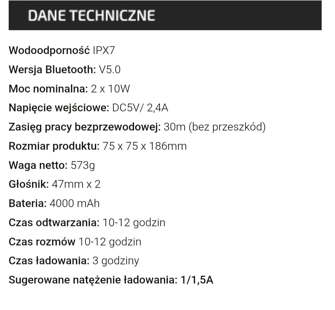 Głośnik Tonsil Flip 6