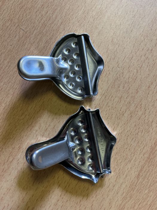 2 szt. stalowy wyciskacz do cytryny vintage