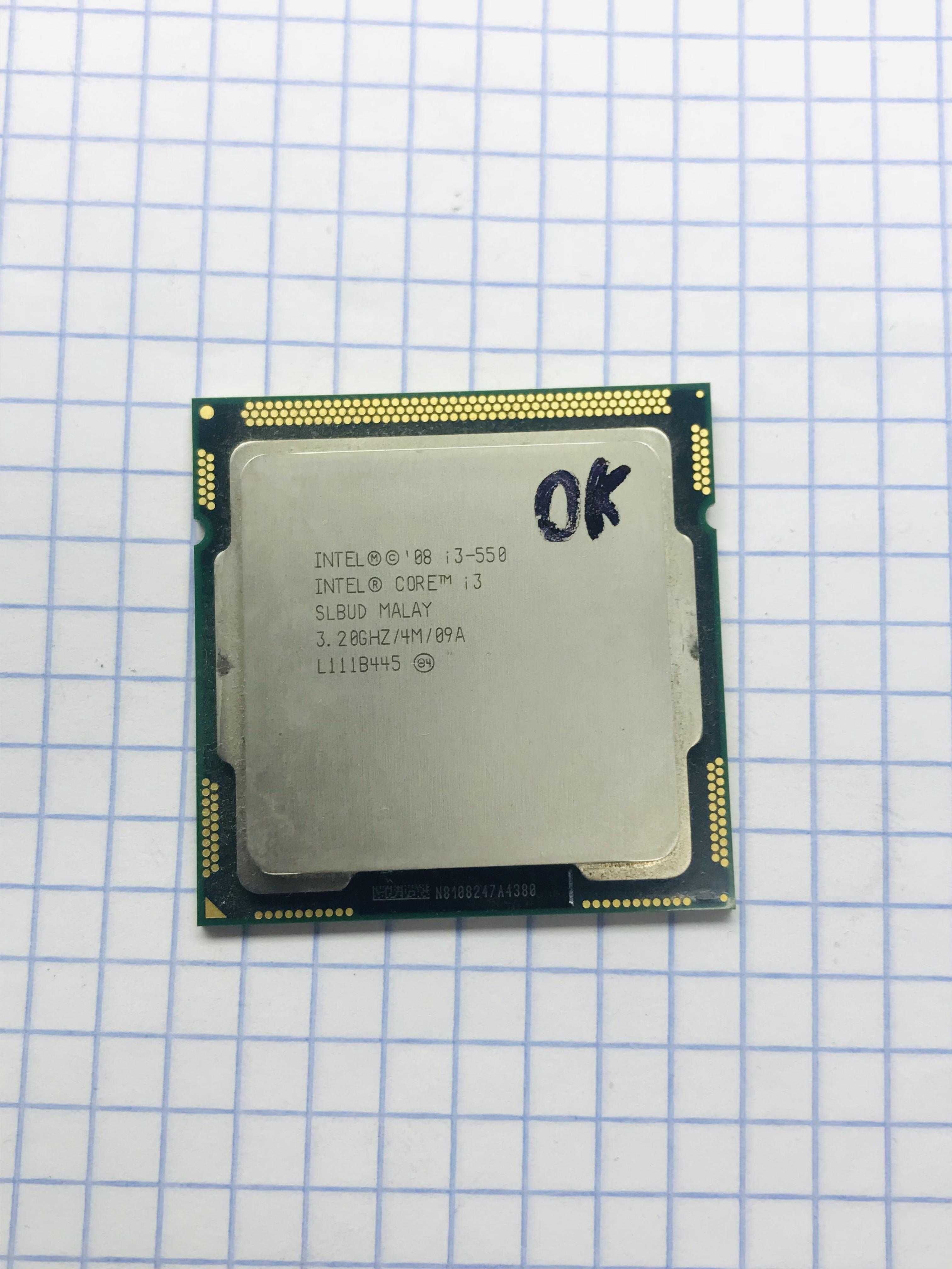 Intel Core i3 540 / 550 (2 ядра 4 потоки 3.06-3.2 GHZ) Socket 1156