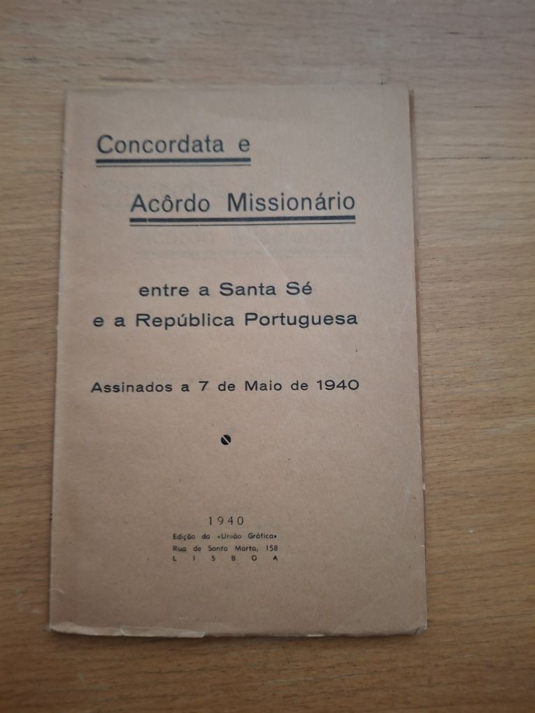 Convordata acordo missionario santa fé republica portuguesa 1940