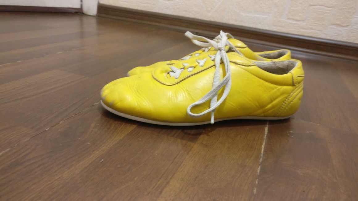 Спортивная обувь для ушу Будосаги, жёлтый цвет
