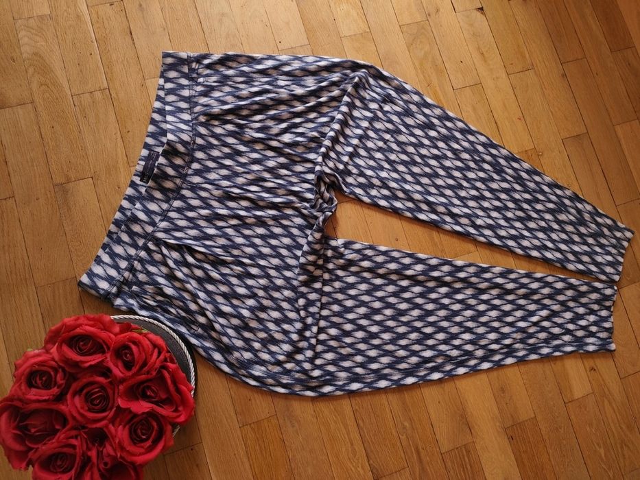 Marks Spencer spodnie wzór przewiewne 44