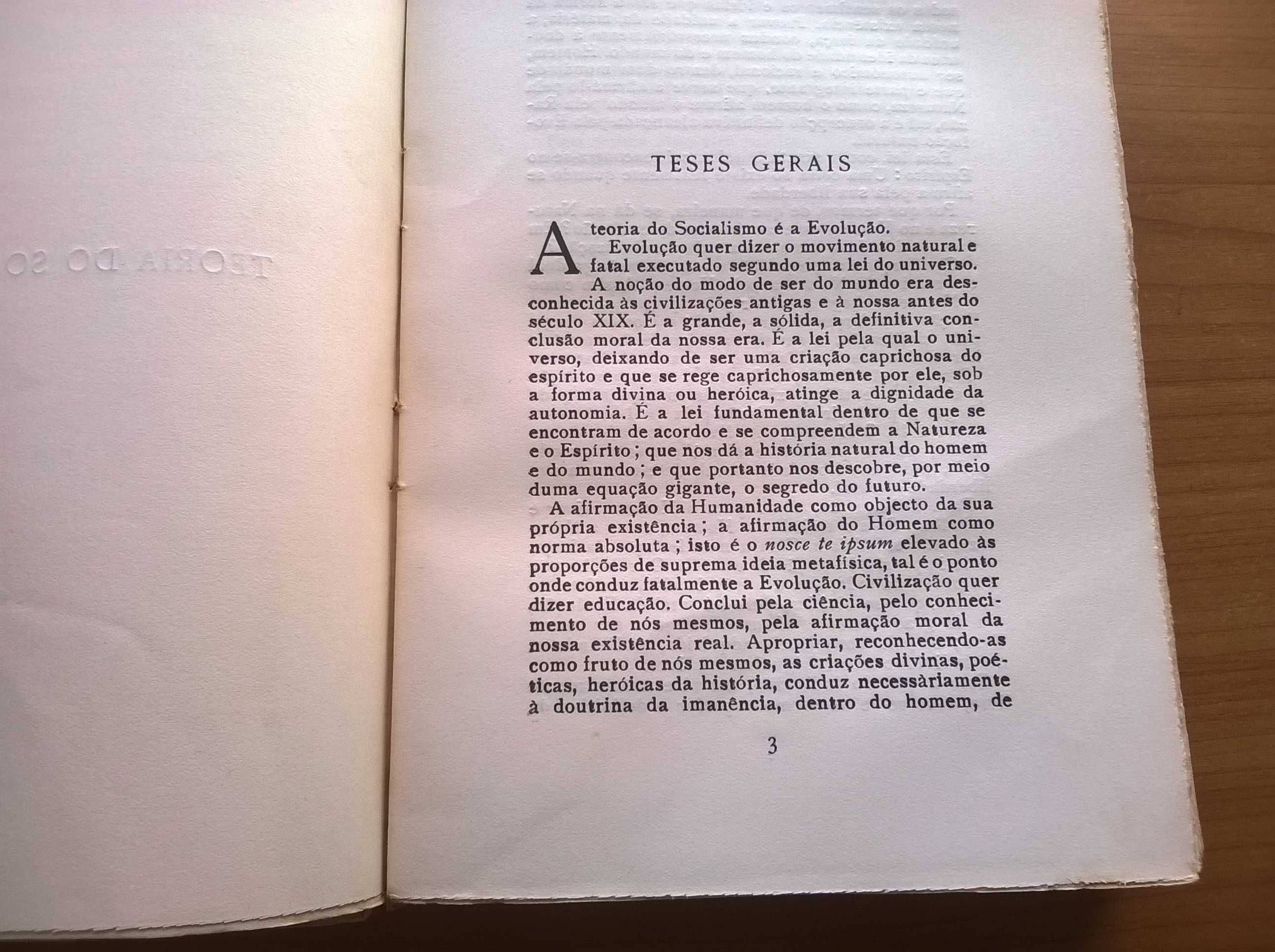 Teoria do Socialismo - J. P. Oliveira Martins (portes grátis)