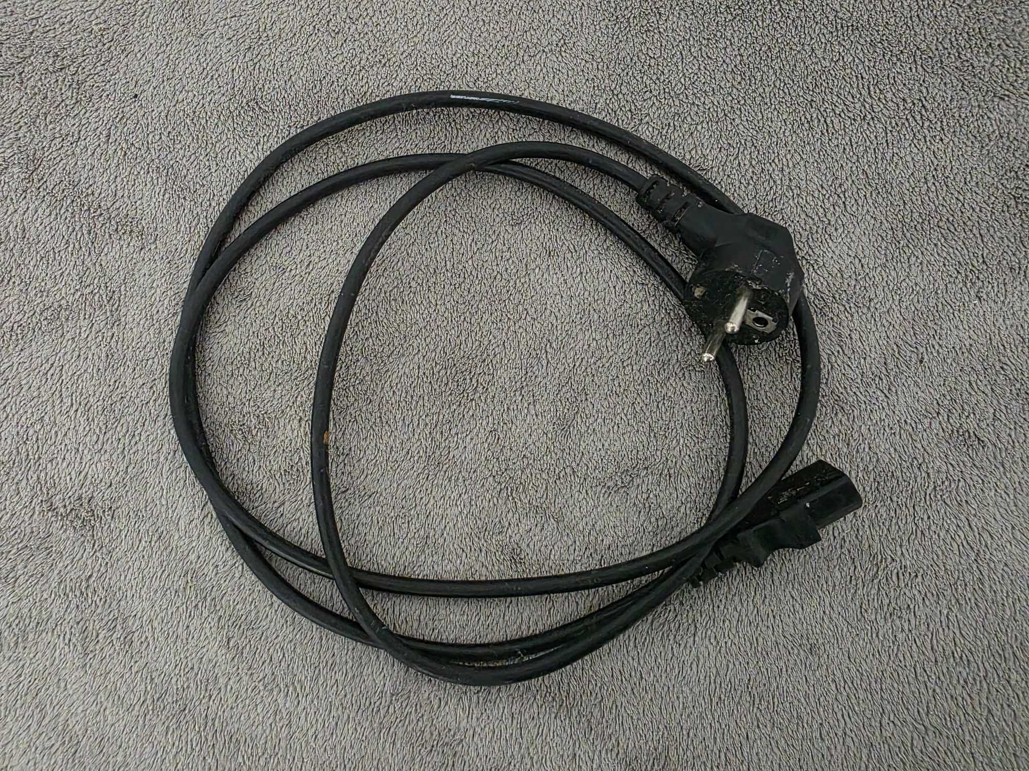 Kabel / Przewód zasilający 1,8 m. Do komputera, monitora, tv itp.