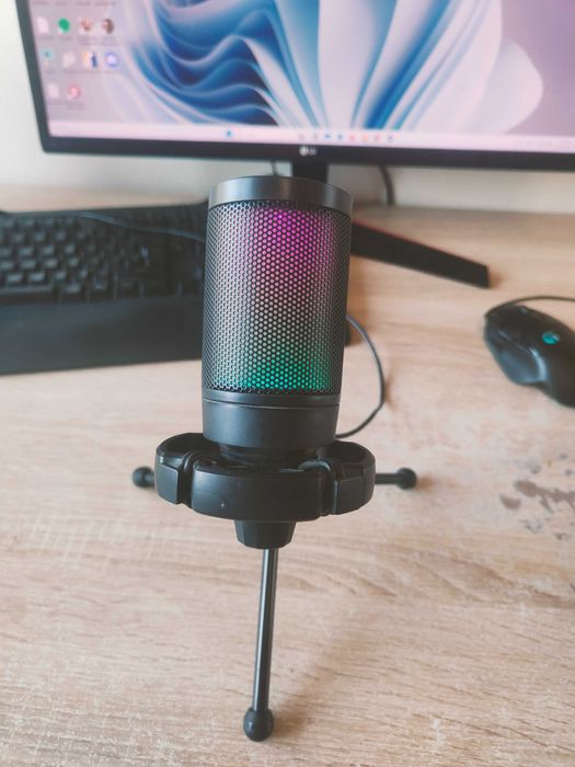 Mikrofon FIFINE AmpliGame A6V USB RGB z oryginalnym przewodem