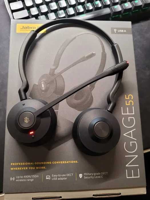 Jabra engage 55 - sluchawki bezprzewodowe, home office TANIO ! OKAZJA