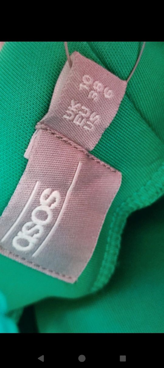 Asos sukienka pianka zielona nowa S /M