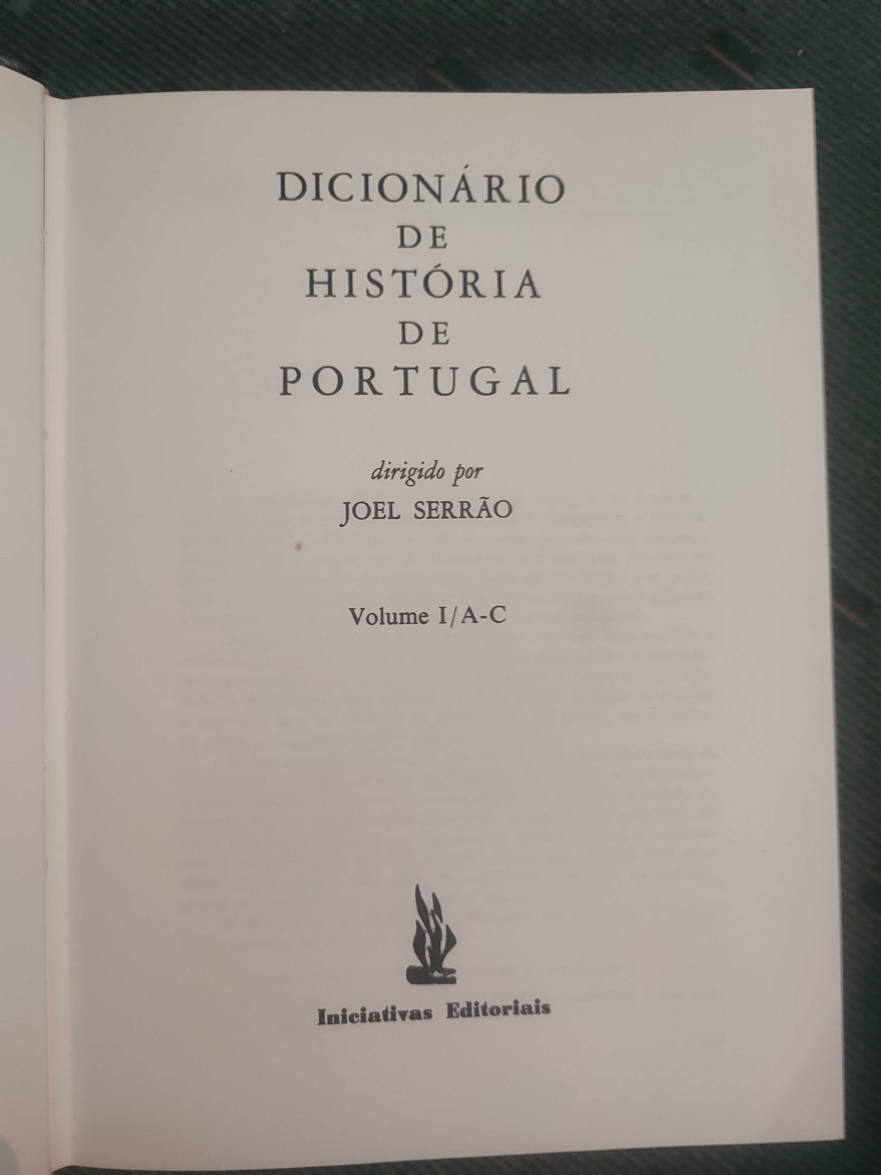 Dicionário de História de Portugal - Joel Serrão - 6 vol Completo